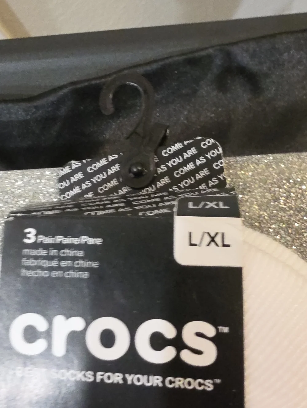 Crocs 3-PK Hidden Liner Socks- White